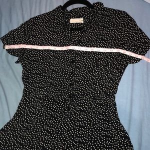 Measurements for spotted romper listing